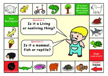 Living Or Nonliving Things Game Board By Rick S Creations Tpt