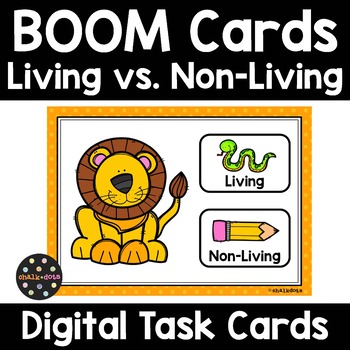 Preview of Living vs. Non-Living BOOM Cards | Digital Task Cards