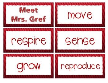Preview of Living vs. Non-Living - Meet Mrs. Gref