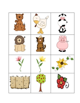 Living/Nonliving & Plant/Animal sorting cards and mats by Kreative in