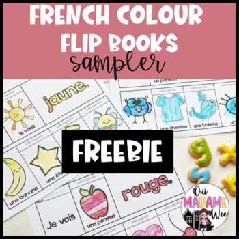 Preview of Colours Flip Books Freebie | FRENCH | Les Couleurs