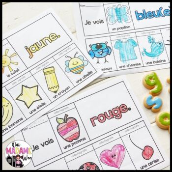 Livres à Cachettes (FRENCH Colour Booklets) by Oui Madame Wee | TpT