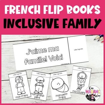 Preview of Livres à Cachettes - Family Flip Book I FRENCH I la famille