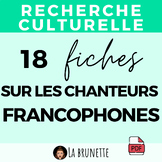 Livret de Recherches Culturelles - Les Chanteurs Francopho