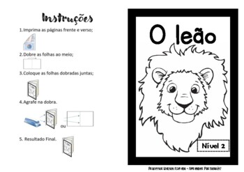Preview of Português - Livro da Letra L - nível 2 - O leão