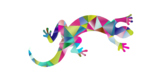 Lizard Animal Colorful 3d triangle Geometry Distance learn