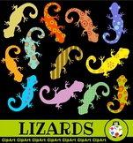 Lizard Clip Art - Wild Animal Silhouette Designs