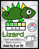 Lizard Craft, Math Activity: 5, 10 Frame Decomposing / Add