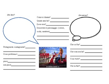 Preview of Lizzie McGuire Movie Graphic Organizers and Vocabulary Enrichment #3