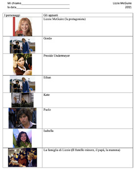 Preview of Lizzie McGuire Movie Work Packet with Assessment