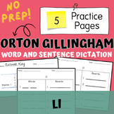 Ll Dictation Words and Sentences Orton Gillingham | Scienc