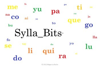 Preview of Super Bundle 25 Slideshows Spanish Open Syllables SyllaBits Silabas Abiertas