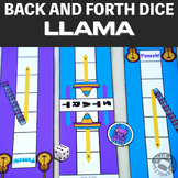 Llama Back and Forth Dice Game  (2 pages) Race