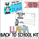 Llama Back to School Kit (Postcards, Door Decor, and more)