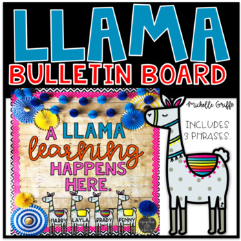 Preview of Llama Bulletin Board Back to School Bulletin Board