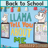 Llama All About Me Bulletin Board - Back to School Activit