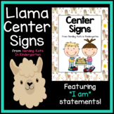Llama Center Signs