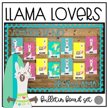 Preview of Llama Classroom Bulletin Board Set