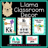 Llama Classroom Decor Set