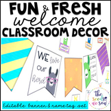 Llama Classroom Decor: Editable Banner and Name Tags