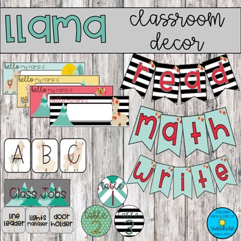 Llama Classroom Decor by Teaching with a Rae of Sunshine | TpT