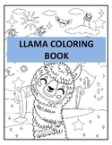 Relaxing Llama Coloring Book For Kids