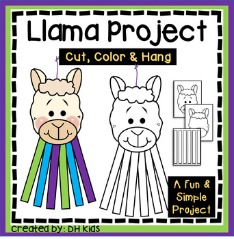 Llama Craft for Kids {FREE template} • In the Bag Kids' Crafts