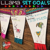 Goal Setting Banner with Llamas