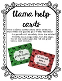 Llama Help Cards