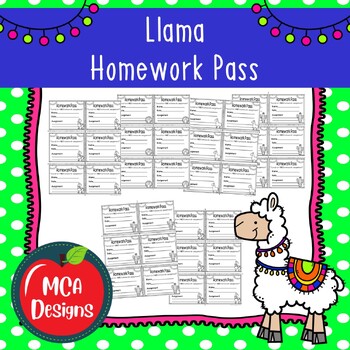 Preview of Llama Homework Pass