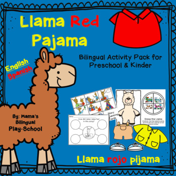 Preview of Llama Red Pajama | Llama Rojo Pijama Book Companion