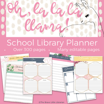 Preview of Oh, La La La Llama! School Library Planner