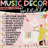 Llama Music Classroom Decor BUNDLE! Posters, Symbols, Inst