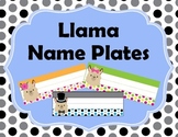 Llama Name Plates (with Editable Option)