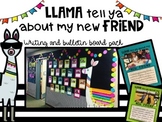 Llama New Friend Writing | Beginning of the Year Bulletin 