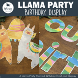 Llama Party Birthday Display
