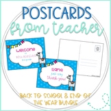 Llama Back to School and End of the Year Thank You Postcar