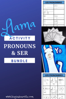 Preview of Llama Pronouns & SER Activity Bundle