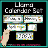Llama Theme Décor Calendar Set