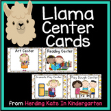 Llama Themed  Pocket Chart  Center Cards