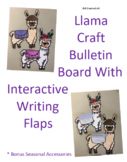 Llama Writing Bulletin Board Craft
