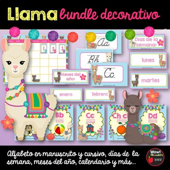 Preview of Llama bundle decorativo