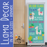 Llama theme - Classroom Decor: LARGE  BANNER - In Our Class