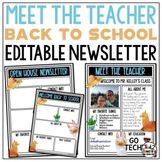 Llamas Meet the Teacher Template EDITABLE Newsletter Open 