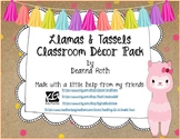 Llamas & Tassels Classroom Decor Pack {Editable}