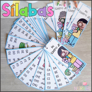 Preview of Llavero de sílabas y del abecedario | Alphabet and syllables in Spanish Key ring