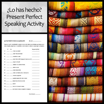 Preview of ¿Lo has hecho? Partner Present Perfect Spanish Activity