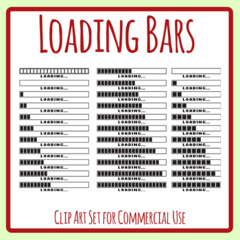Loading Bar Computer Percentage Progress / Downloading Internet Icon ...