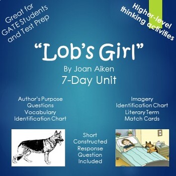 Preview of Lob's Girl by Joan Aiken 7-Day Author's Purpose Unit