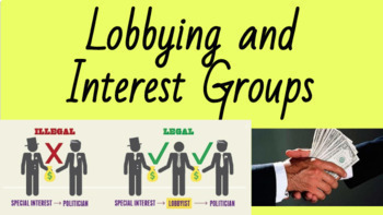 Preview of Lobbying & Interest Groups WEBQUEST "SLIDEsignment"